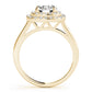 Round Double Halo Engagement Ring