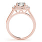 Round Double Halo Engagement Ring