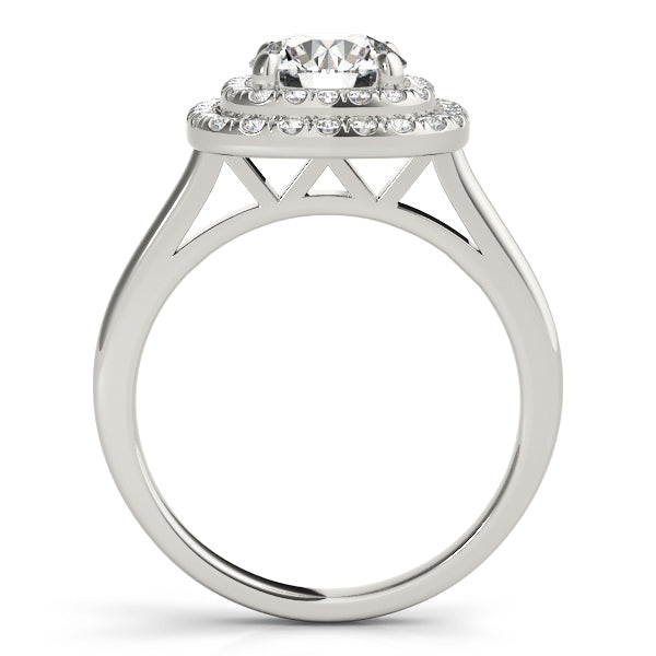 Round Double Halo Engagement Ring