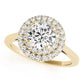 Round Double Halo Engagement Ring