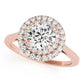 Round Double Halo Engagement Ring
