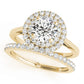 Round Double Halo Engagement Ring