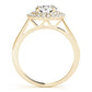Round Double Halo Engagement Ring
