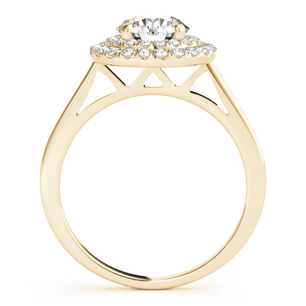 Round Double Halo Engagement Ring