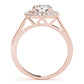 Round Double Halo Engagement Ring