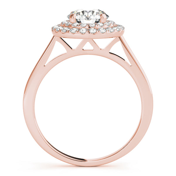 Round Double Halo Engagement Ring