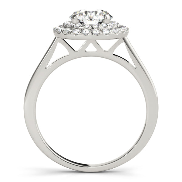 Round Double Halo Engagement Ring