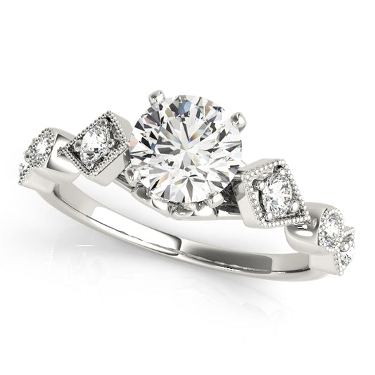 Vintage Milgrain Engagement Rings