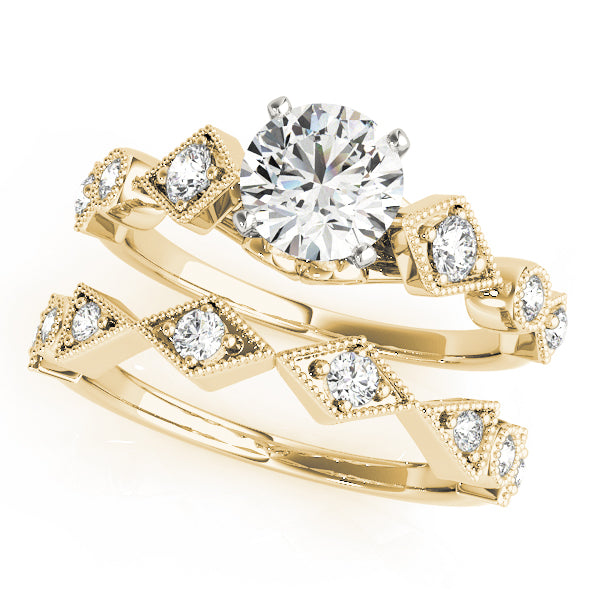 Vintage Milgrain Engagement Rings