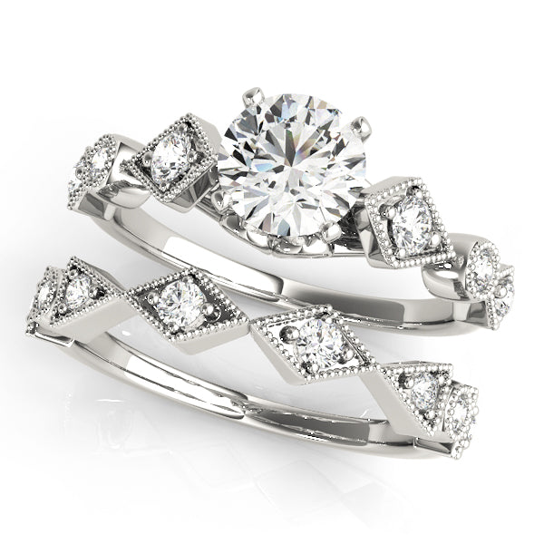 Vintage Milgrain Engagement Rings