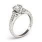 Vintage Filigree Milgrain Engagement Ring