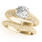 Vintage Filigree Milgrain Engagement Ring