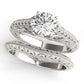 Vintage Filigree Milgrain Engagement Ring