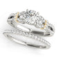 Infinity Split Shank Cluster Sides Engagement Ring