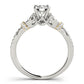 Infinity Split Shank Cluster Sides Engagement Ring