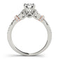 Infinity Split Shank Cluster Sides Engagement Ring
