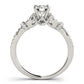 Infinity Split Shank Cluster Sides Engagement Ring
