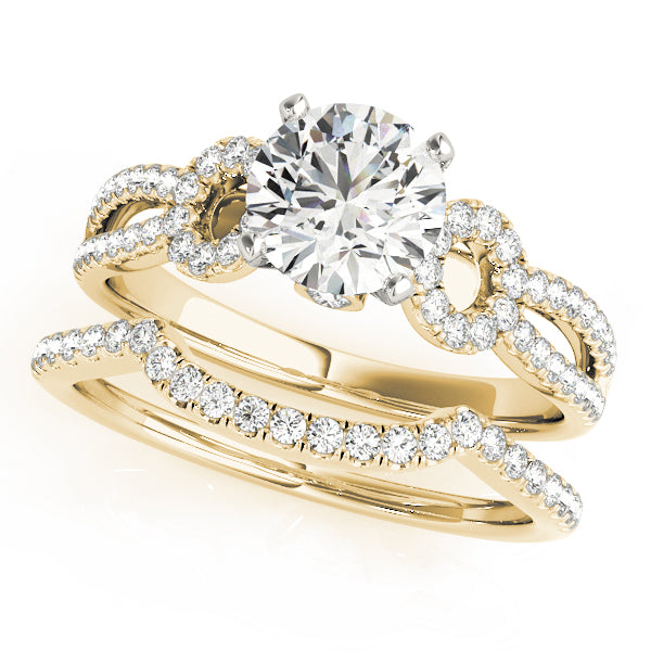 Multirow Split Shank Engagement Rings
