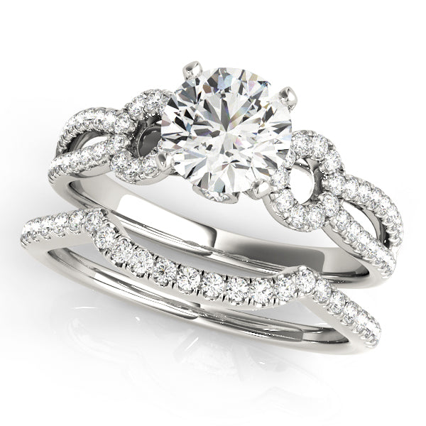 Multirow Split Shank Engagement Rings
