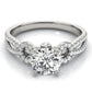 Multirow Split Shank Engagement Rings