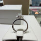 14K White Gold Oval Diamond Bypass Halo Wedding Set