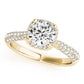 Round Halo Pavé Engagement Ring