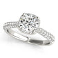 Round Halo Pavé Engagement Ring