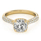 Round Halo Pavé Engagement Ring