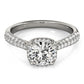 Round Halo Pavé Engagement Ring