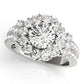 Vintage Accented Halo Engagement Rings