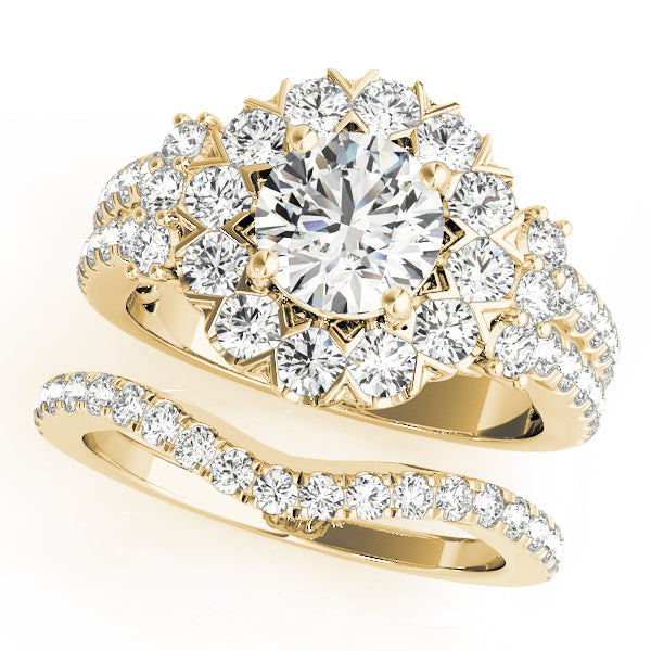 Vintage Accented Halo Engagement Rings