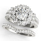 Vintage Accented Halo Engagement Rings