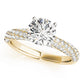 Twisting Pavé Engagement Ring