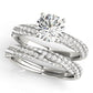 Twisting Pavé Engagement Ring