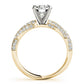 Twisting Pavé Engagement Ring