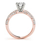 Twisting Pavé Engagement Ring