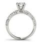 Twisting Pavé Engagement Ring
