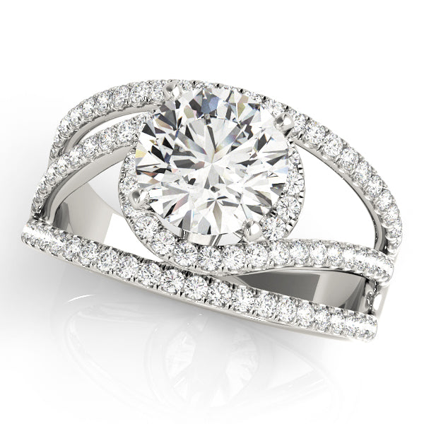Bypass Multirow Engagement Ring