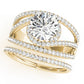 Bypass Multirow Engagement Ring