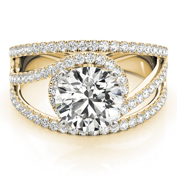 Bypass Multirow Engagement Ring