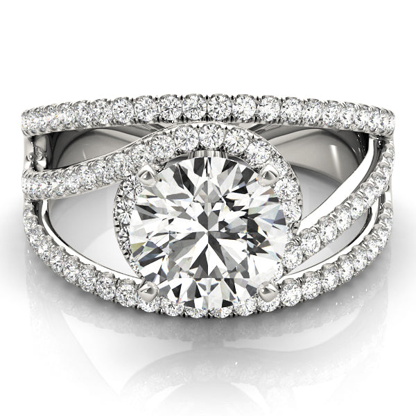 Bypass Multirow Engagement Ring