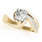 Bypass Accented Engagement Ring