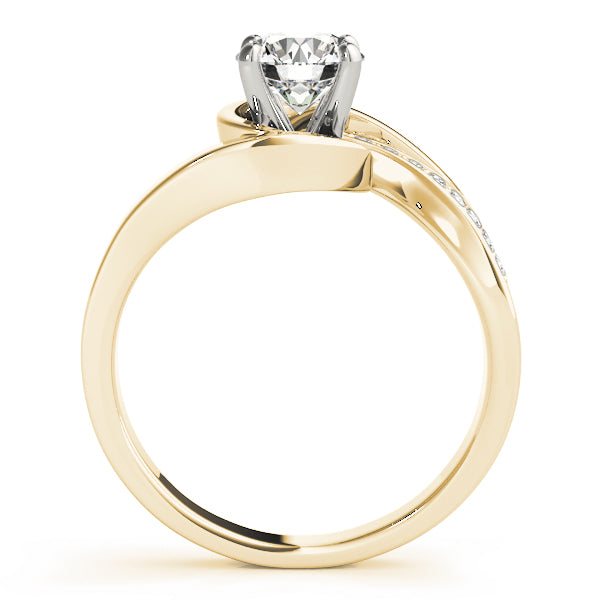 Bypass Accented Engagement Ring