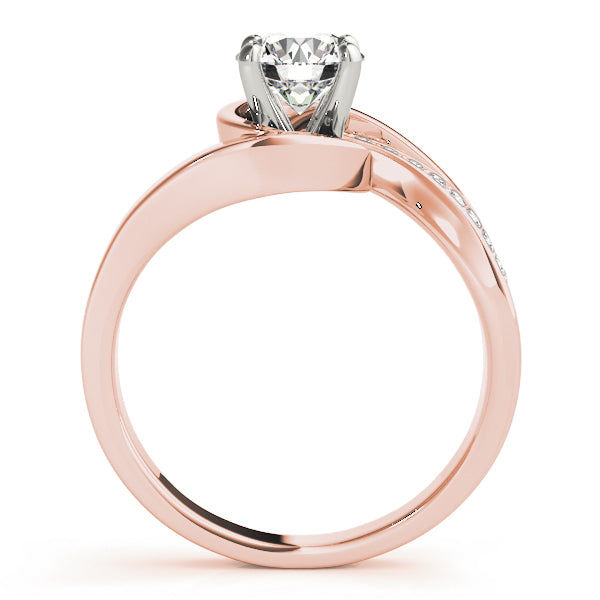Bypass Accented Engagement Ring