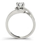 Bypass Accented Engagement Ring