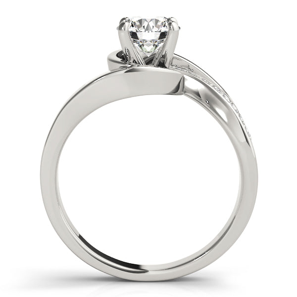 Bypass Accented Engagement Ring