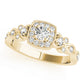 Vintage Style Halo Engagement Rings
