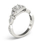 Vintage Style Halo Engagement Rings