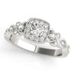 Vintage Style Halo Engagement Rings