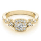 Vintage Style Halo Engagement Rings